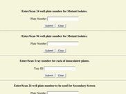 PACLIMS entry Page