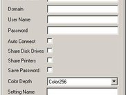 Remote Desktop Connections Edit Window