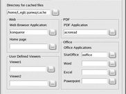 Selection of helper/viewer applications