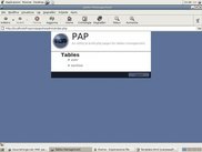 PAP 0.1 - Manage tables page.