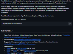 ParallelAccelerator.jl Screenshot 1