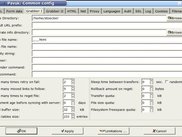one of pavuk 0.9.32 config window tabs