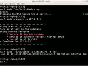 Default Scan after stopping SSH