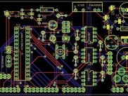 microcontroler board layout in eagle from schematic