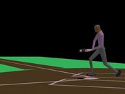 Batter makes contact