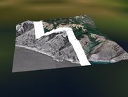 Ravine Loop trail, North San Francisco, USGS Urban, DOQ, NED