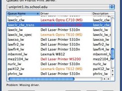 Queues & driver status on installer-building Mac.