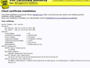 Certificate success, install it