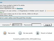 phpBB 2.0 index page