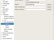 PHPeclipse Preferences PHP External Tools Apache