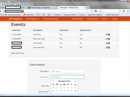 Managing events