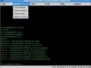 This screenshot shows the available colors for PHPTerm