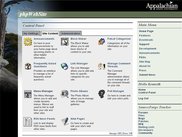Control Panel - Site Content area