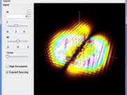 The Hydrogen Orbital 3D Applet running in Netbeans