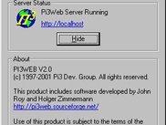 The server status dialog