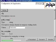 stage of setup configuration file