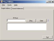 Shot of single IP ping tool
