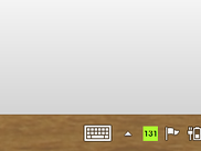 Trayicon showing good internet connection (green is good)