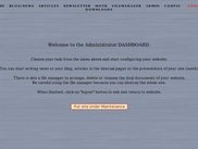 2. Dashboard home