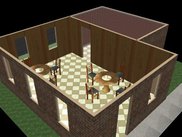 Restaurant, front camera view.