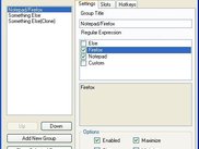 The configuration window