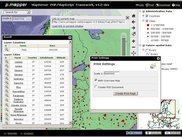 Dialogs (query, print, map link)