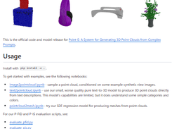 Point-E Screenshot 1