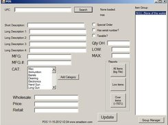 Point of sale / Inventory control Screenshot 1