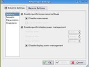 KPowersave: Configure Dialog - Scheme Settings