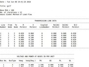 Load flow result sheet part 1