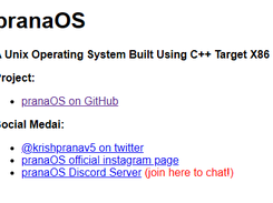 pranaOS Screenshot 1
