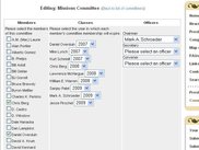 Edit committee details in a snappy AJAX interface.