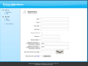 Front End. Registration