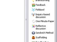 Integrated library of teaching method templates (drag&amp;drop)