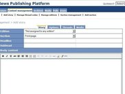 Admin screen - add story