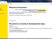 Proxymizer main configuration screen