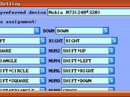 Set key layout and screen size for specific game