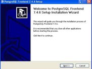 PostgreSQL Frontend Installer