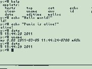 Running a few commands in a minimal shell (r272)