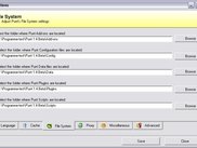Options screen - File System settings (location)