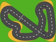 3 players race on the  Formula track