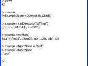 PyScriptingConsole example