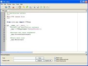 Editor window on WindowsXP