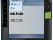 Application menu in UIQ3