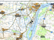 Raster map + Google road