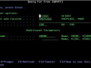qryff command - 2nd screen