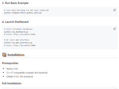 Quantitative Trading System Screenshot 1