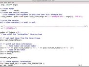 A C++ program that uses the generated lexical analyzer.