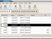 Sample data in notebook tabs with one report