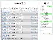 List of all hardware asset numbers and barcodes